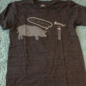 Dark grey graphic tee